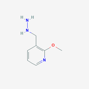 molecular formula C7H11N3O B15313193 3-(Hydrazinylmethyl)-2-methoxypyridine CAS No. 887596-25-0