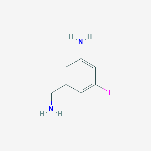 molecular formula C7H9IN2 B15313211 3-(Aminomethyl)-5-iodoaniline 