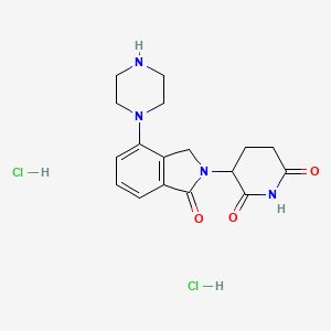 3-[1-oxo-4-(piperazin-1-yl)-2,3-dihydro-1H-isoindol-2-yl]piperidine-2,6-dione dihydrochloride