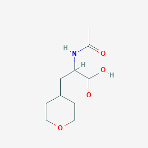 molecular formula C10H17NO4 B1531326 2-Acetamido-3-(oxan-4-yl)propanoic acid CAS No. 1339135-35-1