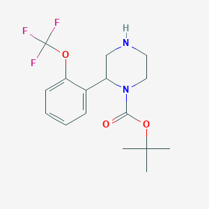 2-(2-Trifluoromethoxy-phenyl)-piperazine-1-carboxylic acid tert-butyl ester