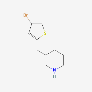 3-((4-Bromothiophen-2-yl)methyl)piperidine