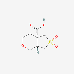 rac-(3aR,7aR)-2,2-dioxo-hexahydro-1H-2lambda6-thieno[3,4-c]pyran-7a-carboxylicacid