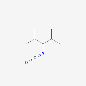 molecular formula C8H15NO B15313393 3-Isocyanato-2,4-dimethylpentane 