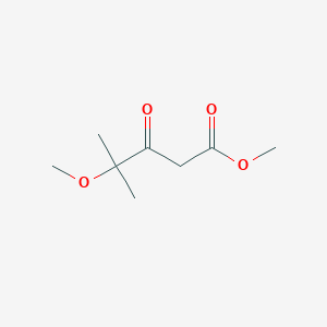 molecular formula C8H14O4 B15313428 Methyl 4-methoxy-4-methyl-3-oxopentanoate 