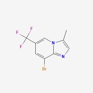 molecular formula C9H6BrF3N2 B15313431 8-Bromo-3-methyl-6-(trifluoromethyl)imidazo[1,2-a]pyridine CAS No. 1277178-03-6