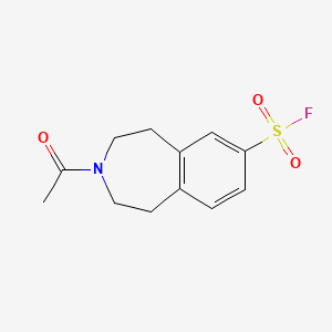 3-acetyl-2,3,4,5-tetrahydro-1H-3-benzazepine-7-sulfonyl fluoride