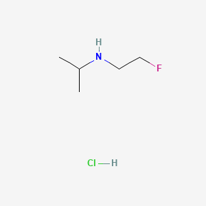 molecular formula C5H13ClFN B15313452 (2-Fluoroethyl)(propan-2-yl)aminehydrochloride 