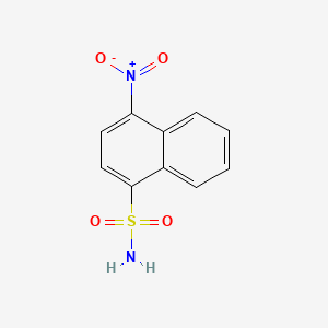 molecular formula C10H8N2O4S B15313492 4-Nitronaphthalene-1-sulfonamide 