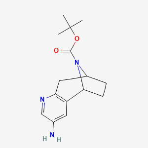 Tert-butyl4-amino-6,12-diazatricyclo[7.2.1.0,2,7]dodeca-2,4,6-triene-12-carboxylate