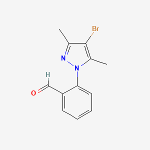 2-(4-Bromo-3,5-dimethyl-1h-pyrazol-1-yl)benzaldehyde