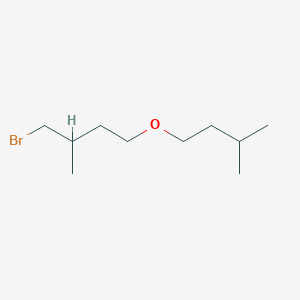 molecular formula C10H21BrO B15313571 1-Bromo-4-(isopentyloxy)-2-methylbutane 