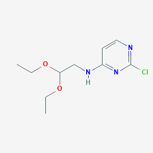 molecular formula C10H16ClN3O2 B1531358 2-氯-N-(2,2-二乙氧基乙基)嘧啶-4-胺 CAS No. 55662-54-9