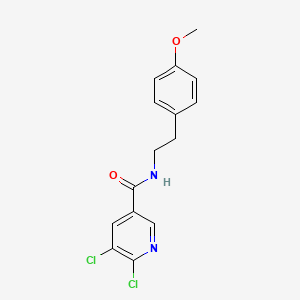 5,6-dichloro-N-[2-(4-methoxyphenyl)ethyl]pyridine-3-carboxamide