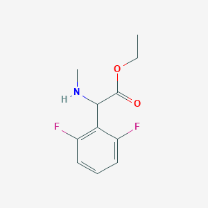 Ethyl 2-(2,6-difluorophenyl)-2-(methylamino)acetate