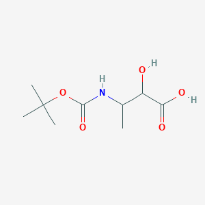 molecular formula C9H17NO5 B15313612 3-(Tert-butoxycarbonylamino)-2-hydroxybutanoic acid 