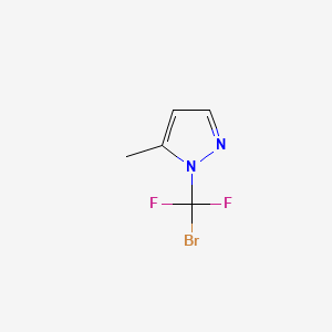 molecular formula C5H5BrF2N2 B15313621 1-(bromodifluoromethyl)-5-methyl-1H-pyrazole 