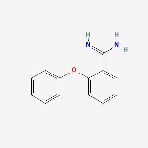 molecular formula C13H12N2O B15313664 2-Phenoxybenzimidamide 