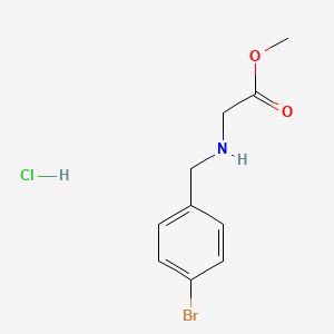 Methyl 2-{[(4-bromophenyl)methyl]amino}acetate hydrochloride