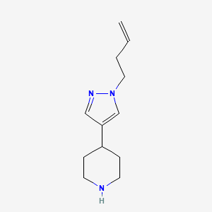 4-[1-(but-3-en-1-yl)-1H-pyrazol-4-yl]piperidine