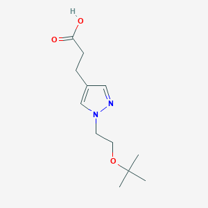 3-{1-[2-(tert-butoxy)ethyl]-1H-pyrazol-4-yl}propanoic acid
