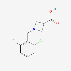 1-[(2-Chloro-6-fluorophenyl)methyl]azetidine-3-carboxylic acid