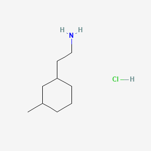 molecular formula C9H20ClN B15313755 2-(3-Methylcyclohexyl)ethan-1-aminehydrochloride 