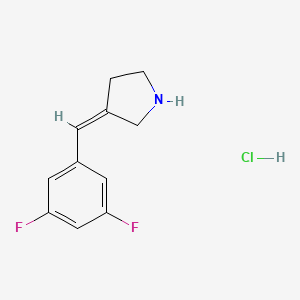 (3Z)-3-[(3,5-difluorophenyl)methylidene]pyrrolidine hydrochloride