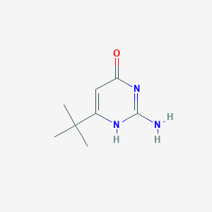 molecular formula C8H13N3O B153138 2-amino-6-tert-butylpyrimidin-4(3H)-one CAS No. 139541-35-8