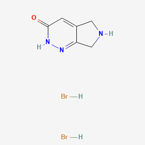 5H,6H,7H-pyrrolo[3,4-c]pyridazin-3-ol dihydrobromide