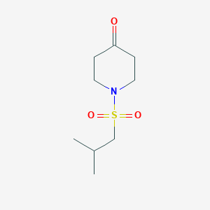 molecular formula C9H17NO3S B1531382 1-(2-Methylpropane-1-sulfonyl)-piperidin-4-one CAS No. 1341948-13-7