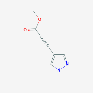 methyl 3-(1-methyl-1H-pyrazol-4-yl)prop-2-ynoate