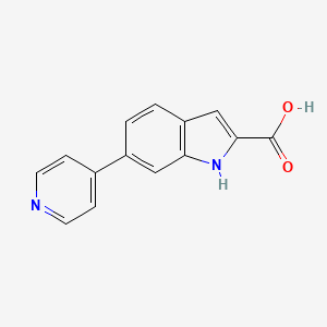 6-(pyridin-4-yl)-1H-indole-2-carboxylicacid