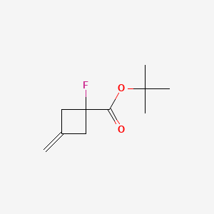 Tert-butyl1-fluoro-3-methylidenecyclobutane-1-carboxylate