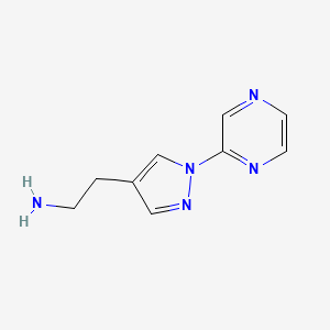 2-[1-(pyrazin-2-yl)-1H-pyrazol-4-yl]ethan-1-amine