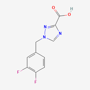 molecular formula C10H7F2N3O2 B1531392 1-[(3,4-Difluorophenyl)methyl]-1,2,4-triazole-3-carboxylic acid CAS No. 2025179-14-8