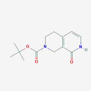 Tert-butyl 8-hydroxy-1,2,3,4-tetrahydro-2,7-naphthyridine-2-carboxylate