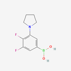 molecular formula C10H12BF2NO2 B1531394 (3,4-Difluoro-5-(pyrrolidin-1-yl)phenyl)boronic acid CAS No. 1704067-48-0