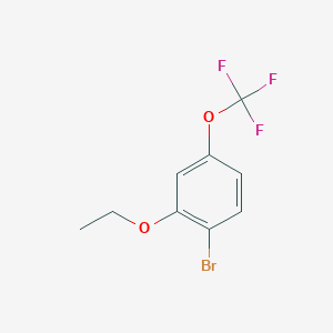 molecular formula C9H8BrF3O2 B1531397 1-Bromo-2-ethoxy-4-(trifluoromethoxy)benzene CAS No. 1162261-92-8