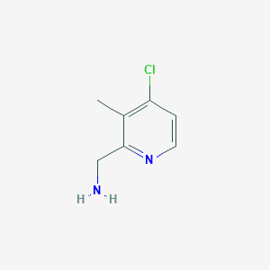 molecular formula C7H9ClN2 B15313992 (4-Chloro-3-methylpyridin-2-YL)methanamine CAS No. 886372-09-4