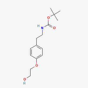 molecular formula C15H23NO4 B15314018 tert-Butyl (4-(2-hydroxyethoxy)phenethyl)carbamate 