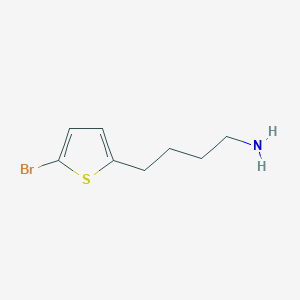 molecular formula C8H12BrNS B15314101 4-(5-Bromothiophen-2-yl)butan-1-amine 