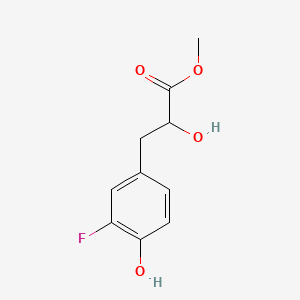 molecular formula C10H11FO4 B15314129 Methyl 3-(3-fluoro-4-hydroxyphenyl)-2-hydroxypropanoate 