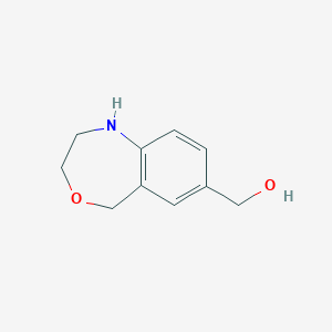 molecular formula C10H13NO2 B15314144 (1,2,3,5-Tetrahydro-4,1-benzoxazepin-7-yl)methanol 