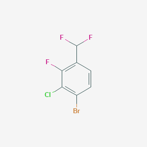 1-Bromo-2-chloro-4-(difluoromethyl)-3-fluorobenzene