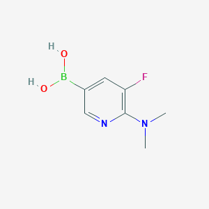 molecular formula C7H10BFN2O2 B15314162 [6-(Dimethylamino)-5-fluoropyridin-3-yl]boronic acid 