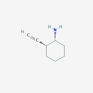 molecular formula C8H13N B15314169 rac-(1R,2R)-2-ethynylcyclohexan-1-amine 