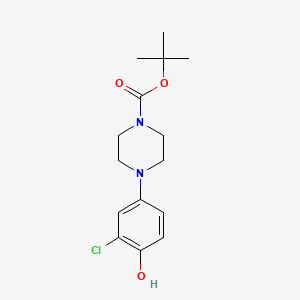 Tert-butyl 4-(3-chloro-4-hydroxyphenyl)piperazine-1-carboxylate