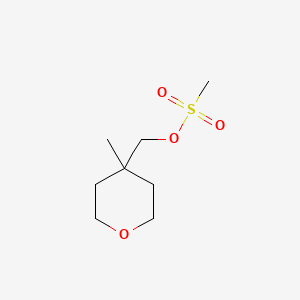 molecular formula C8H16O4S B1531418 (4-甲氧基氧杂环-4-基)甲基甲磺酸盐 CAS No. 1010836-62-0
