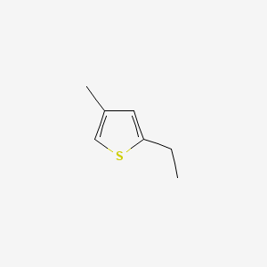 molecular formula C7H10S B15314193 2-Ethyl-4-methylthiophene 